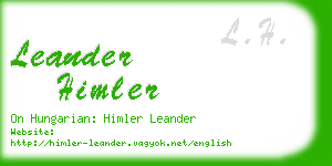 leander himler business card